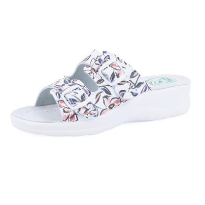 JOMIX Damen Pantoletten Sommer Orthopädische Sandalen Leichte Verstellbar Schnalle Clogs Weiche Anatomische Medizinische Gartenschuhe