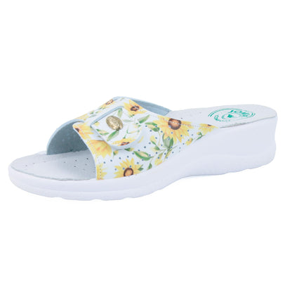 JOMIX Damen Pantoletten Sommer Orthopädische Sandalen Leichte Verstellbar Schnalle Clogs Weiche Anatomische Medizinische Gartenschuhe