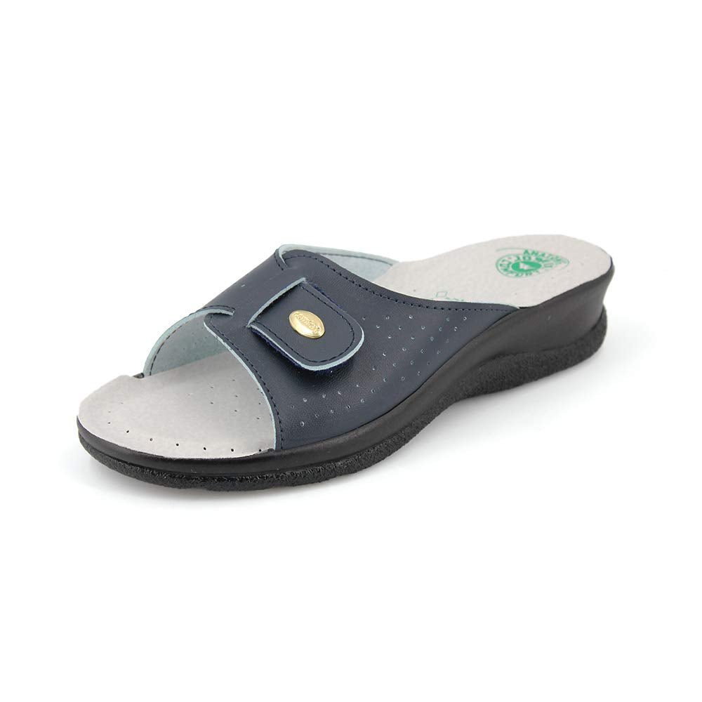 JOMIX Damen Pantoletten Sommer Orthopädische Sandalen Leichte Verstellbar Schnalle Clogs Weiche Anatomische Medizinische Gartenschuhe