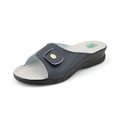 JOMIX Damen Pantoletten Sommer Orthopädische Sandalen Leichte Verstellbar Schnalle Clogs Weiche Anatomische Medizinische Gartenschuhe