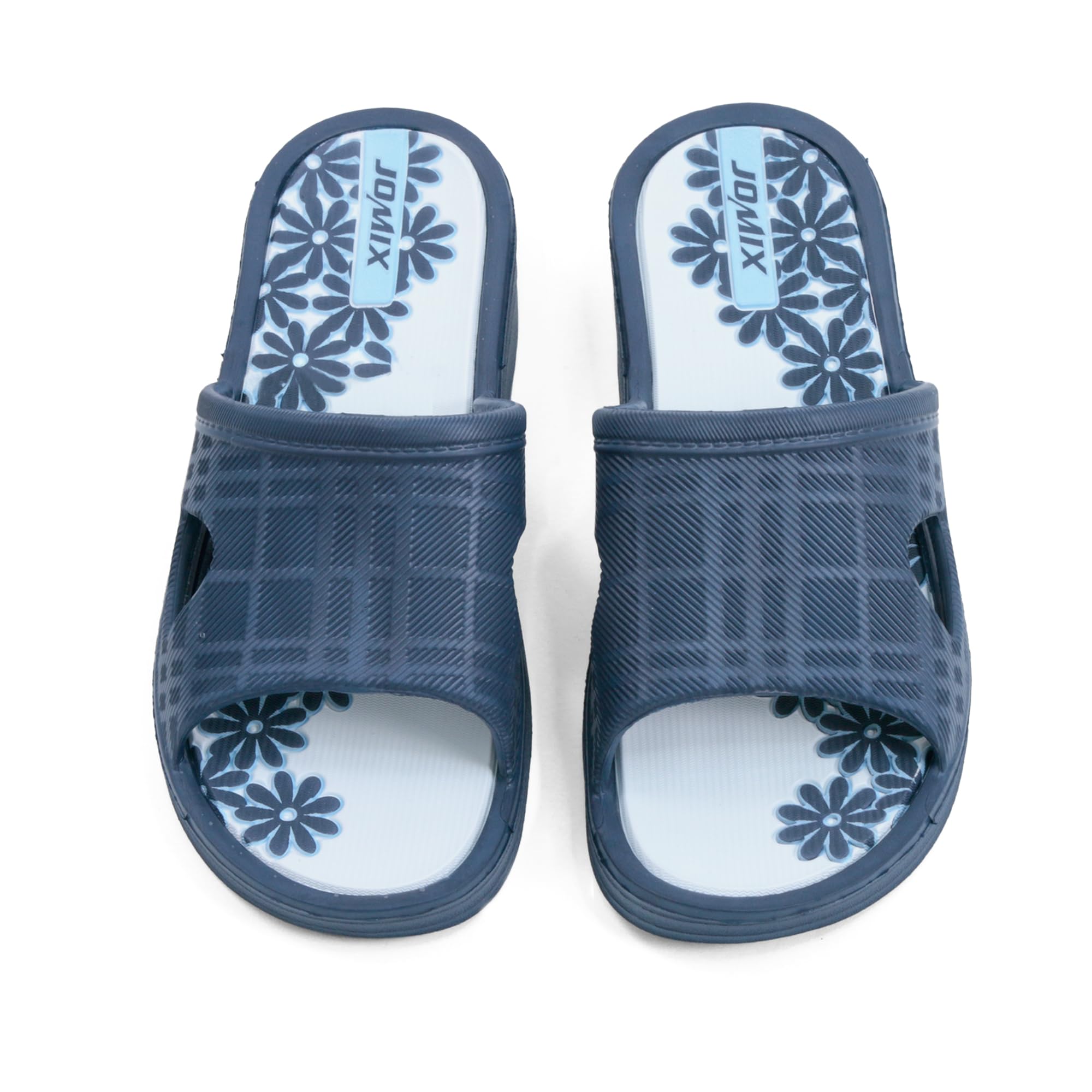 JOMIX Damen Sandalen Sommer Badelatschen Rutschfeste Badeschuhe Leicht Eva Schlappen Bunte Dicke Sole Badeschlappen Meer Pool Strand