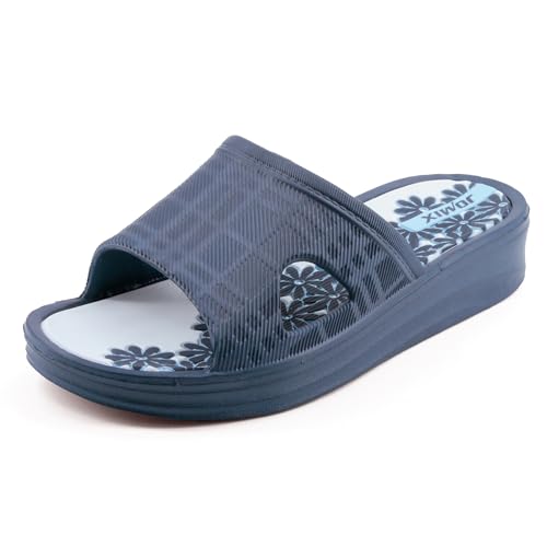 JOMIX Damen Sandalen Sommer Badelatschen Rutschfeste Badeschuhe Leicht Eva Schlappen Bunte Dicke Sole Badeschlappen Meer Pool Strand