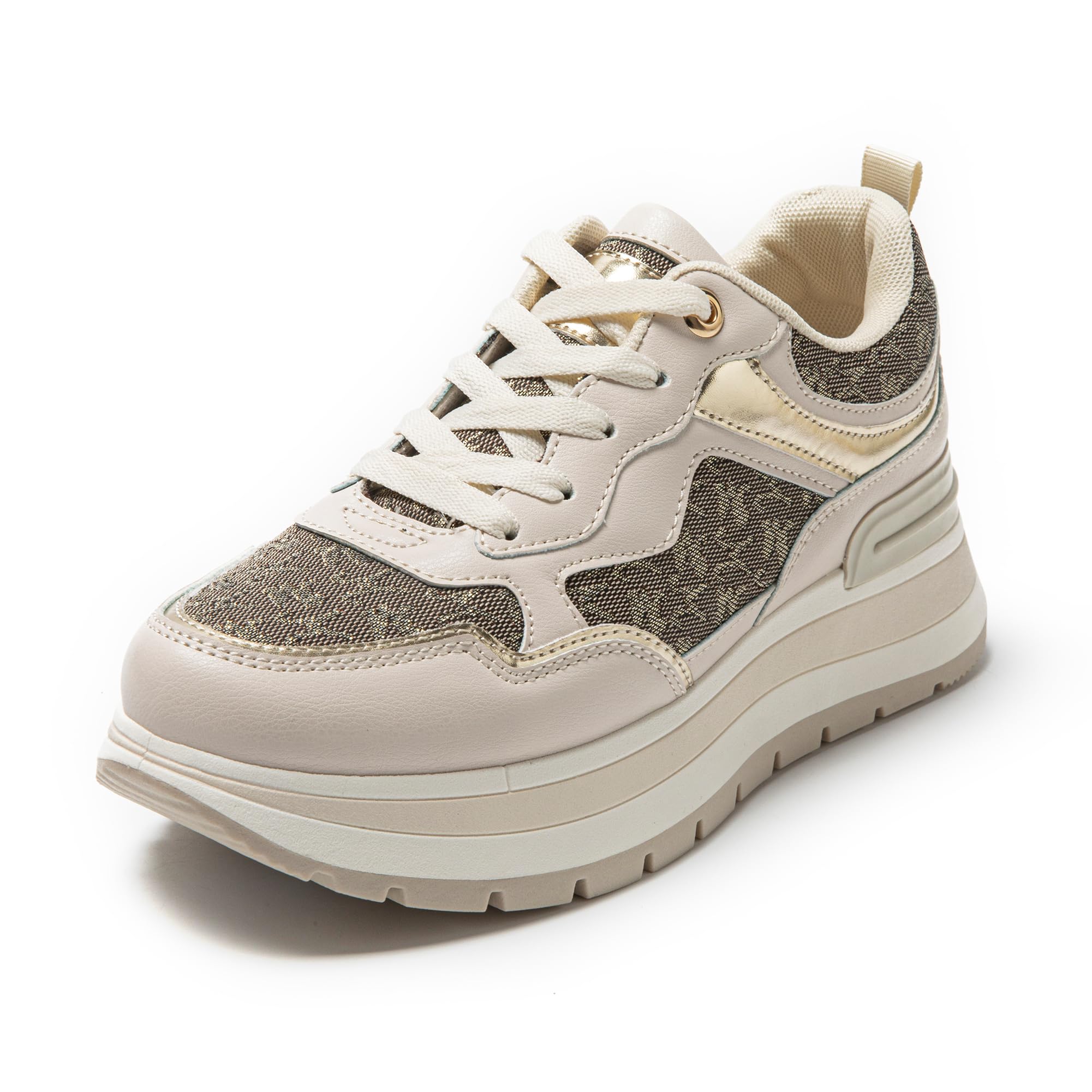 JOMIX Damen Sneaker rutschfeste Sportschuhe Freizeitschuhe Leicht Joggingschuhe Bequeme Leder Walkingschuhe Laufschuhe