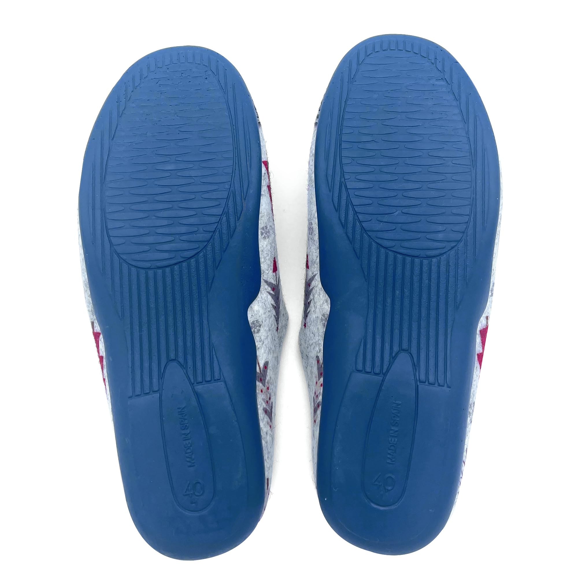 JOMIX Damen Spanische Clog Filzclog Winter Flache Pantoffeln Lässige Slippers Bunte Cartoon Hausclog Hausschuhe Indoor Outdoor