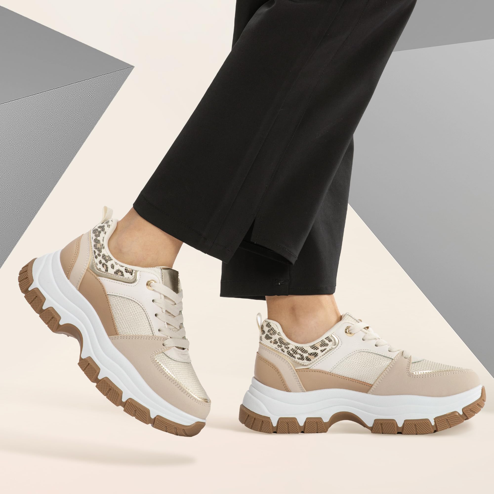 JOMIX Damen Sportschuhe Rutschfeste Sneaker Straßen Laufschuhe Atmungsaktive Joggingschuhe Leicht Walkingschuhe Turnschuhe Tennis Fitness Gym