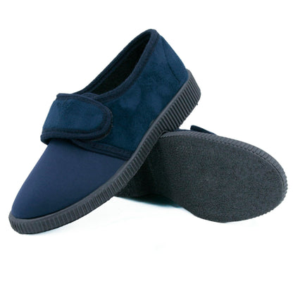 JOMIX Diabetiker Schuhe Damen Orthopädische Pantoffeln Senioren Hausschuhe mit Klettverschluss Leichte Atmungsaktiv Pantoletten mit Memory Foam Bequeme Slipper