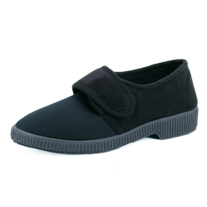 JOMIX Diabetiker Schuhe Damen Orthopädische Pantoffeln Senioren Hausschuhe mit Klettverschluss Leichte Atmungsaktiv Pantoletten mit Memory Foam Bequeme Slipper