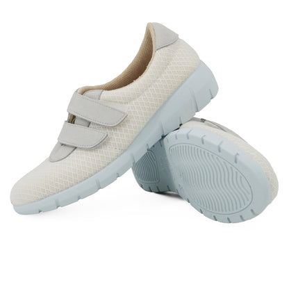 JOMIX Diabetiker Schuhe Damen Orthopädische Pantoffeln Senioren Hausschuhe mit Klettverschluss Leichte Atmungsaktiv Pantoletten mit Memory Foam Bequeme Slipper