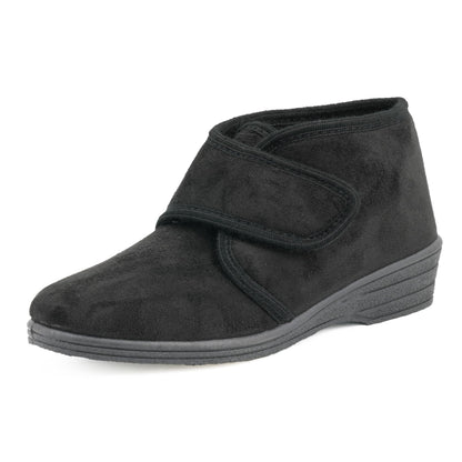JOMIX Diabetiker Schuhe Damen Orthopädische Winter Stiefeletten Senioren Hausschuhe mit Klettverschluss