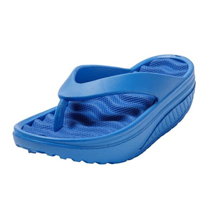 JOMIX Flip Flops Damen Massage Sommer Zehentrenner Plateau Leicht Badelatschen Slides Strand Schlappen Taumelschuhe