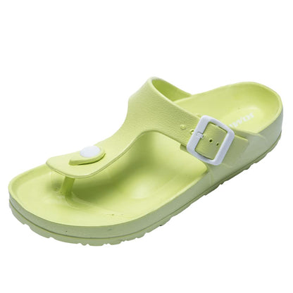 JOMIX Flip Flops Damen Sommer Verstellbar Schnalle Sandalen Elegant Badelatschen Meer Pool Strand Schwimmen Badeschlappen Gummi Schlappen Hausschuhe