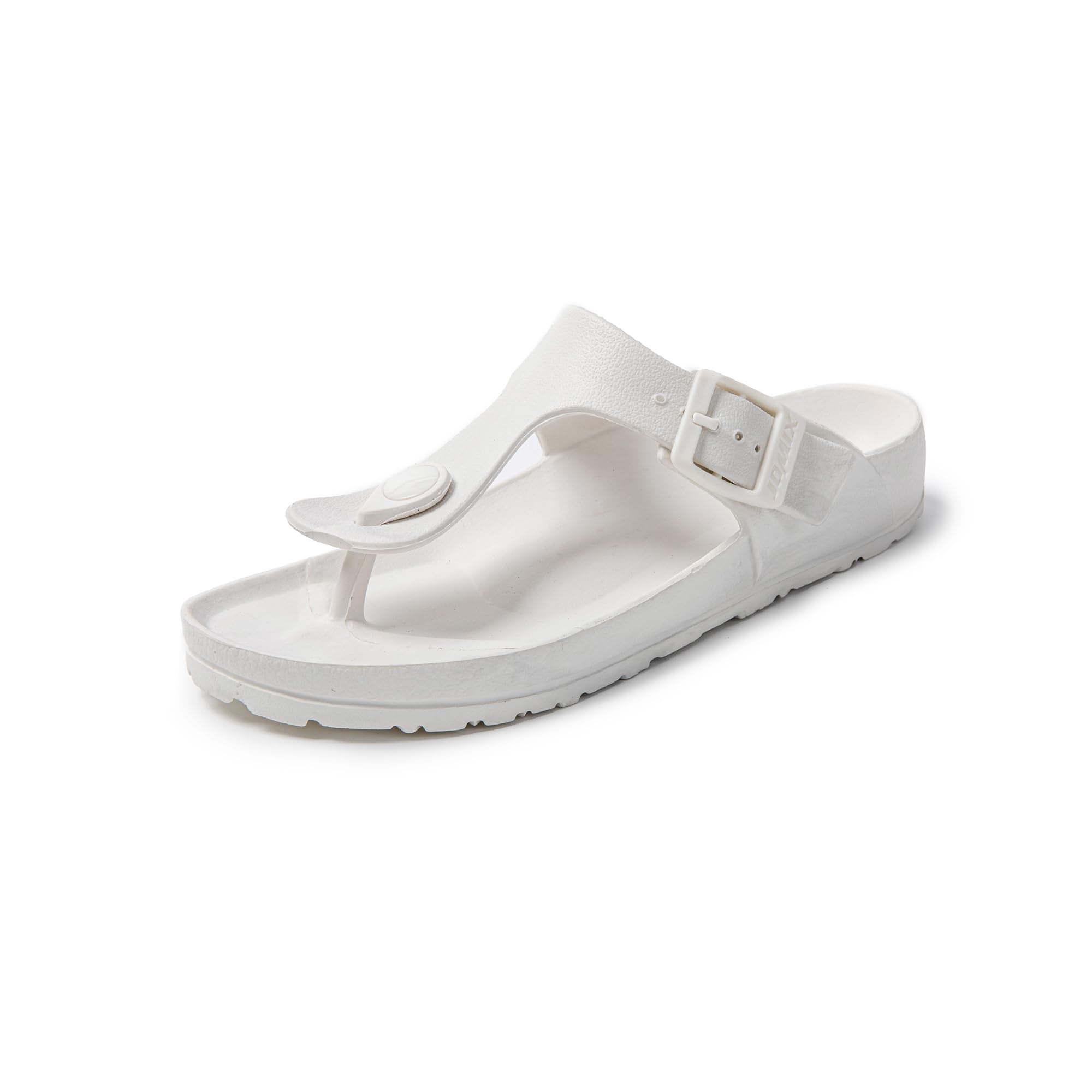 JOMIX Flip Flops Damen Sommer Verstellbar Schnalle Sandalen Elegant Badelatschen Meer Pool Strand Schwimmen Badeschlappen Gummi Schlappen Hausschuhe