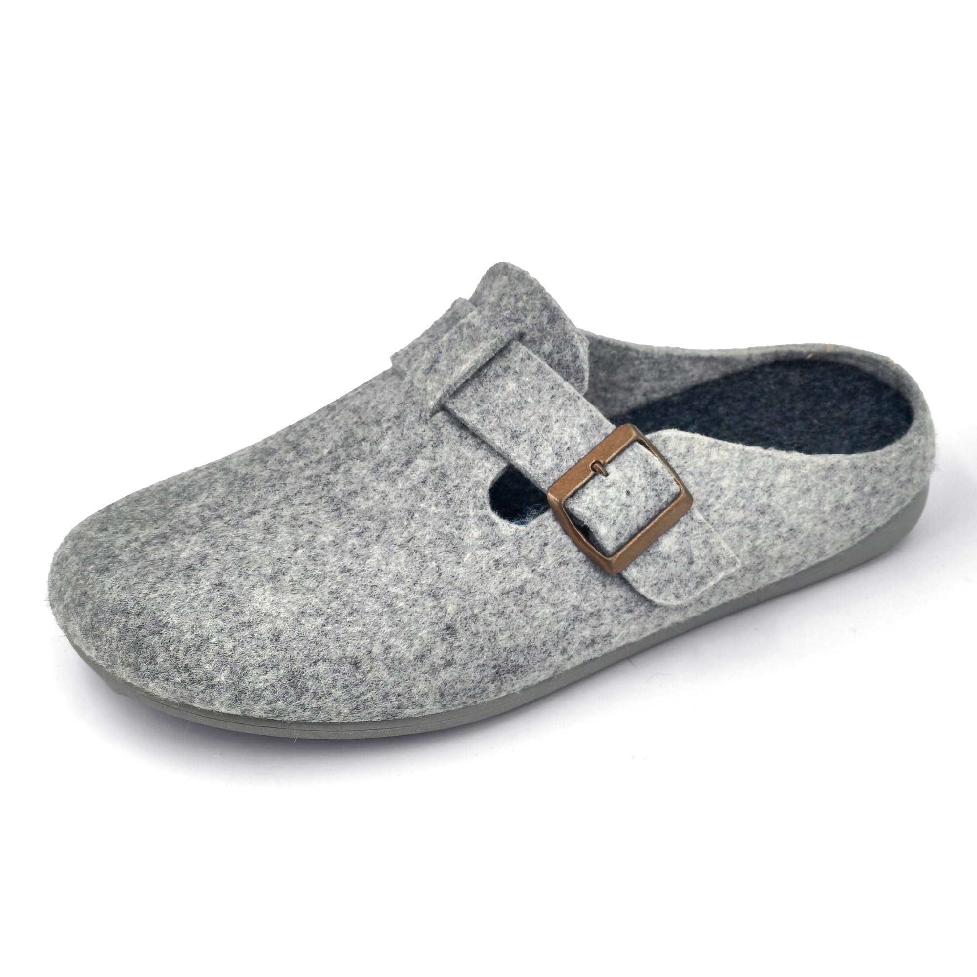 JOMIX Fliz Hausschuhe Herren Winter Pantoffeln Warm Pantoletten mit Schnalle Slippers Men