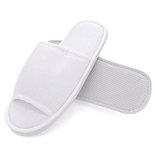 JOMIX Gäste Hausschuhe 2 Paar Gästehausschuhe Set Unisex Waschbare Frottierslipper Frottee Badeschuhe Reisen Hotel Pantoffeln Rustchfeste
