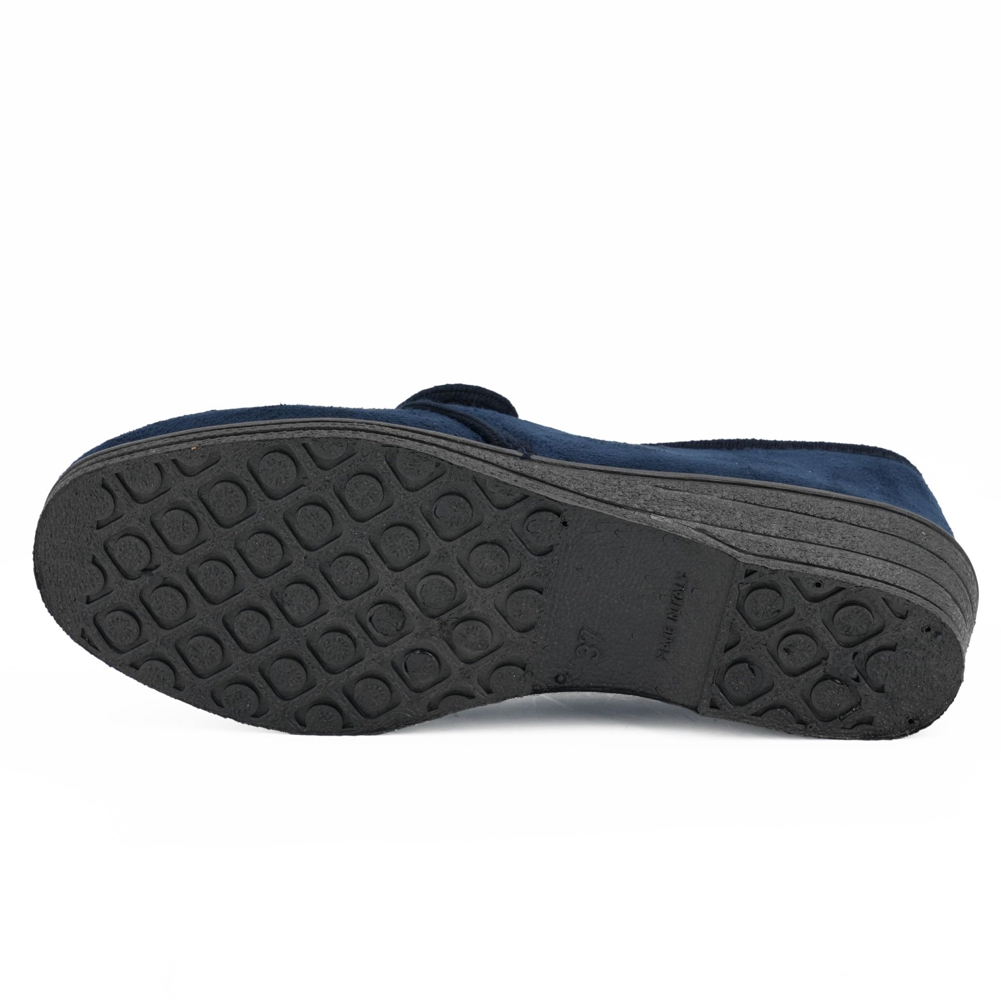 JOMIX Gesundheitsschuhe Damen Orthopädische Sandalen Weiche Keilabsatz Hallux Valgus Schuhe mit Klettverschluss Rutschfeste Hauschuhe