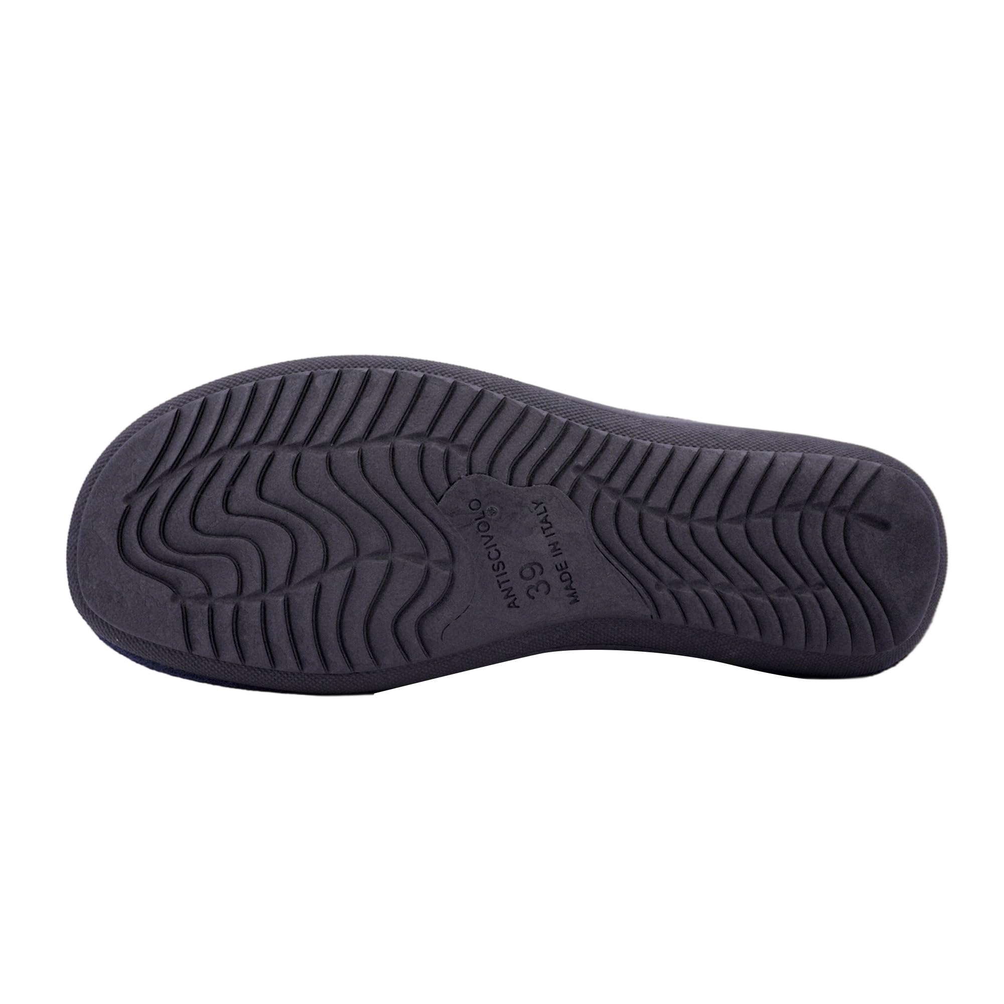 JOMIX Hausschuhe Damen Bequem Leise Pantoffeln Winter Warm Geschlossener Orthopädisch Anatomische Hausschuhe für Senioren ältere Gummisohle für Parkett Fliesen Hergestellt in Italien