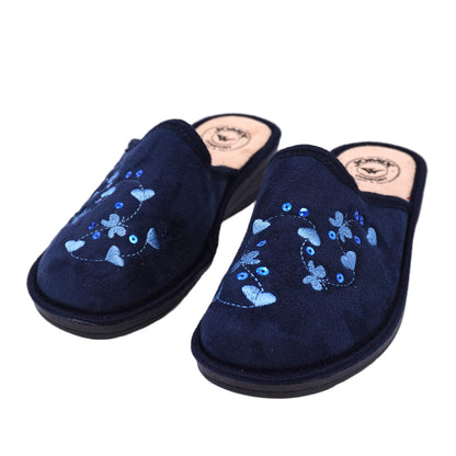 JOMIX Hausschuhe Damen Bequem Leise Pantoffeln Winter Warm Geschlossener Orthopädisch Anatomische Hausschuhe für Senioren ältere Gummisohle für Parkett Fliesen Hergestellt in Italien