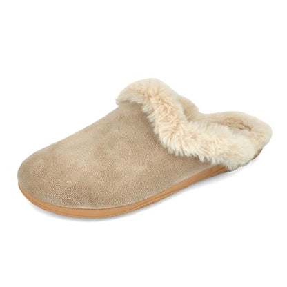 JOMIX Hausschuhe Damen Gefüttert Plüsch Clogs Winter Lammfell Pantoffeln Made in Spanien