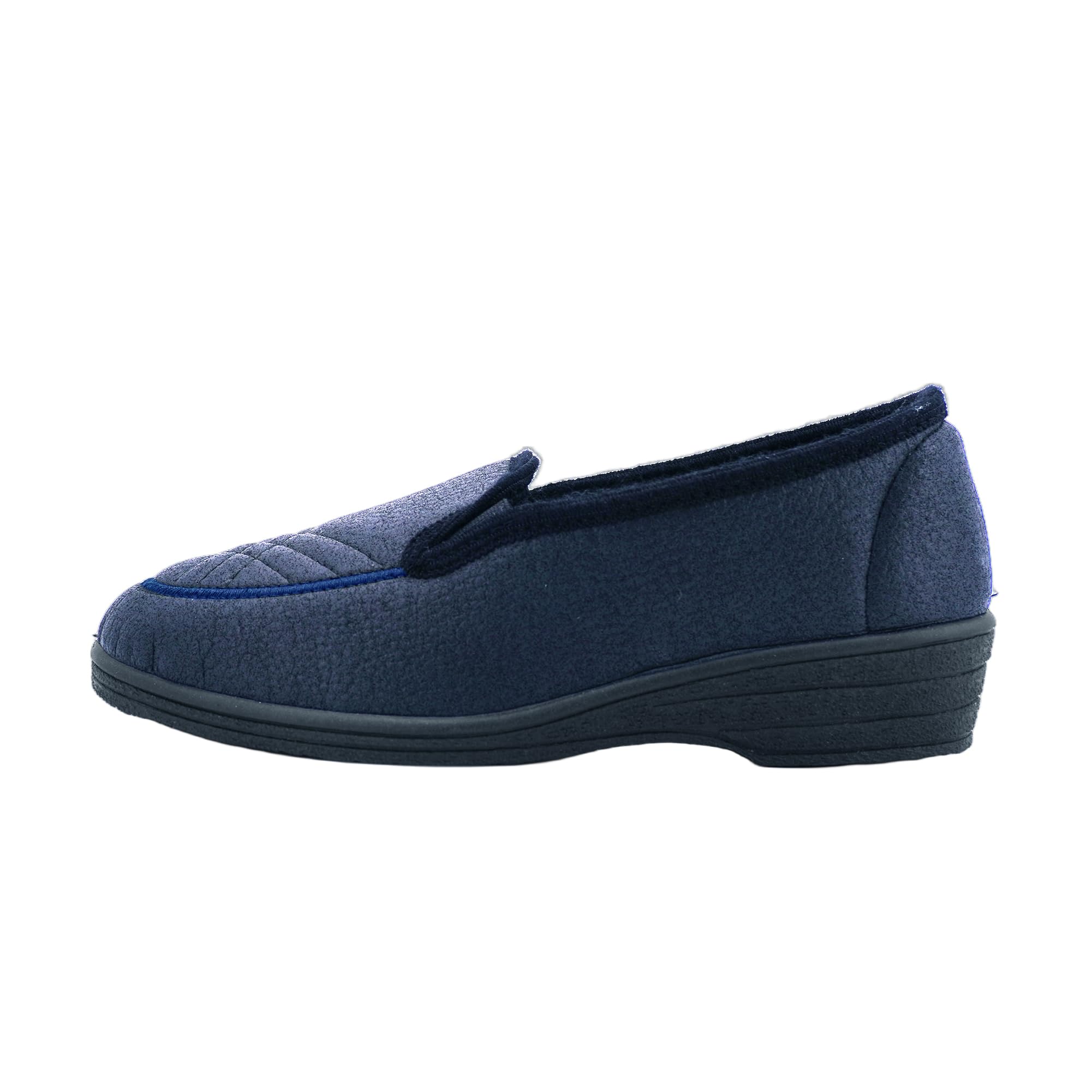 JOMIX Hausschuhe Damen Geschlossen Rutschfest mit Gummisohle - Bequeme Pantoffeln Slipper für Empfindliche Füße und Senioren Leichte Mokassin Hergestellt in Italien