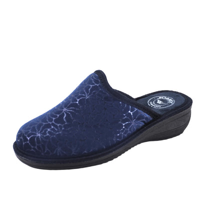 JOMIX Hausschuhe Damen mit Absatz Winter Pantoletten Bedruckte Orthopädische Made in Italy ITD2420