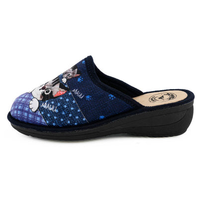 JOMIX Hausschuhe Damen Pantoletten mit Absatz Winter Bequeme Anatomische Pantoffeln Made in Italy