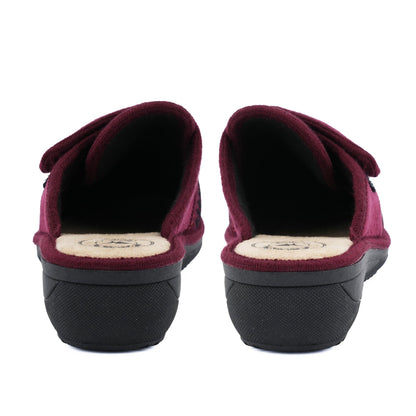 JOMIX Hausschuhe Damen Pantoletten mit Absatz Winter Bequeme Anatomische Pantoffeln Made in Italy