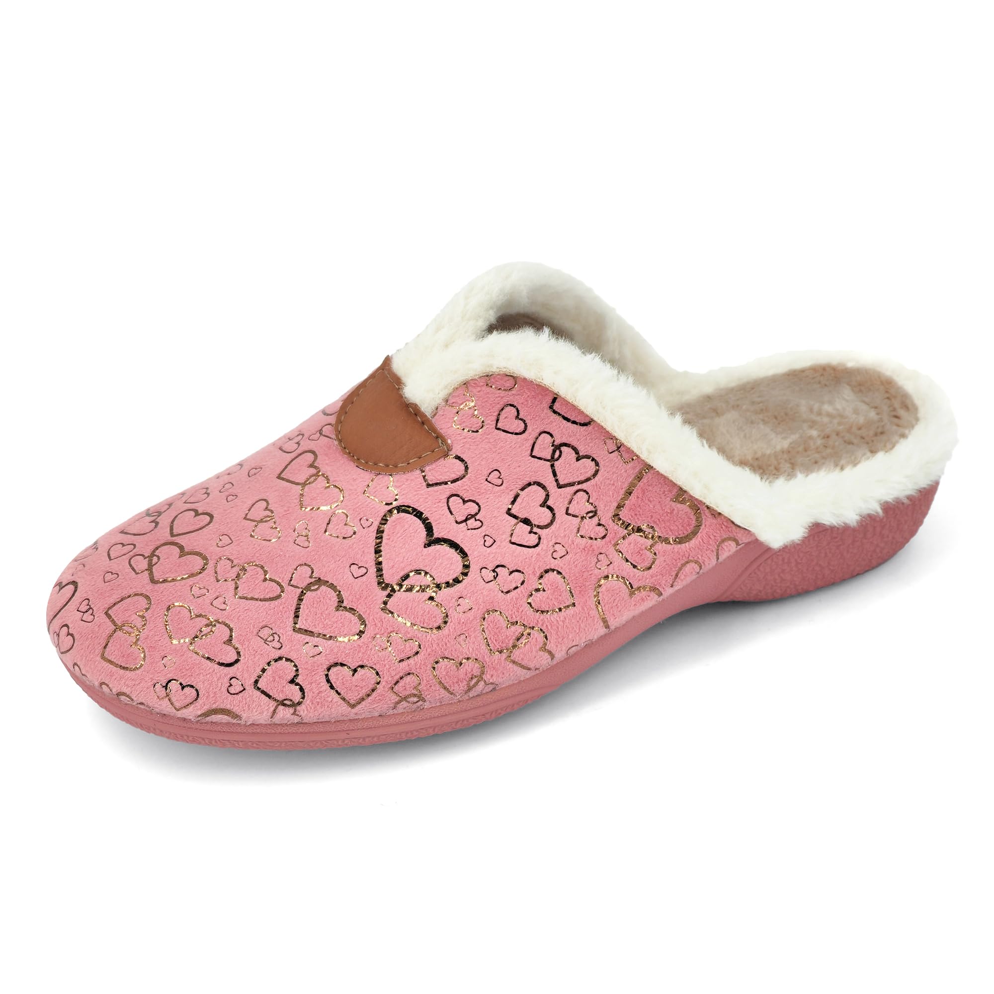 JOMIX Hausschuhe Damen Pantoletten mit Absatz Winter Bequeme Anatomische Pantoffeln Made in Spanien