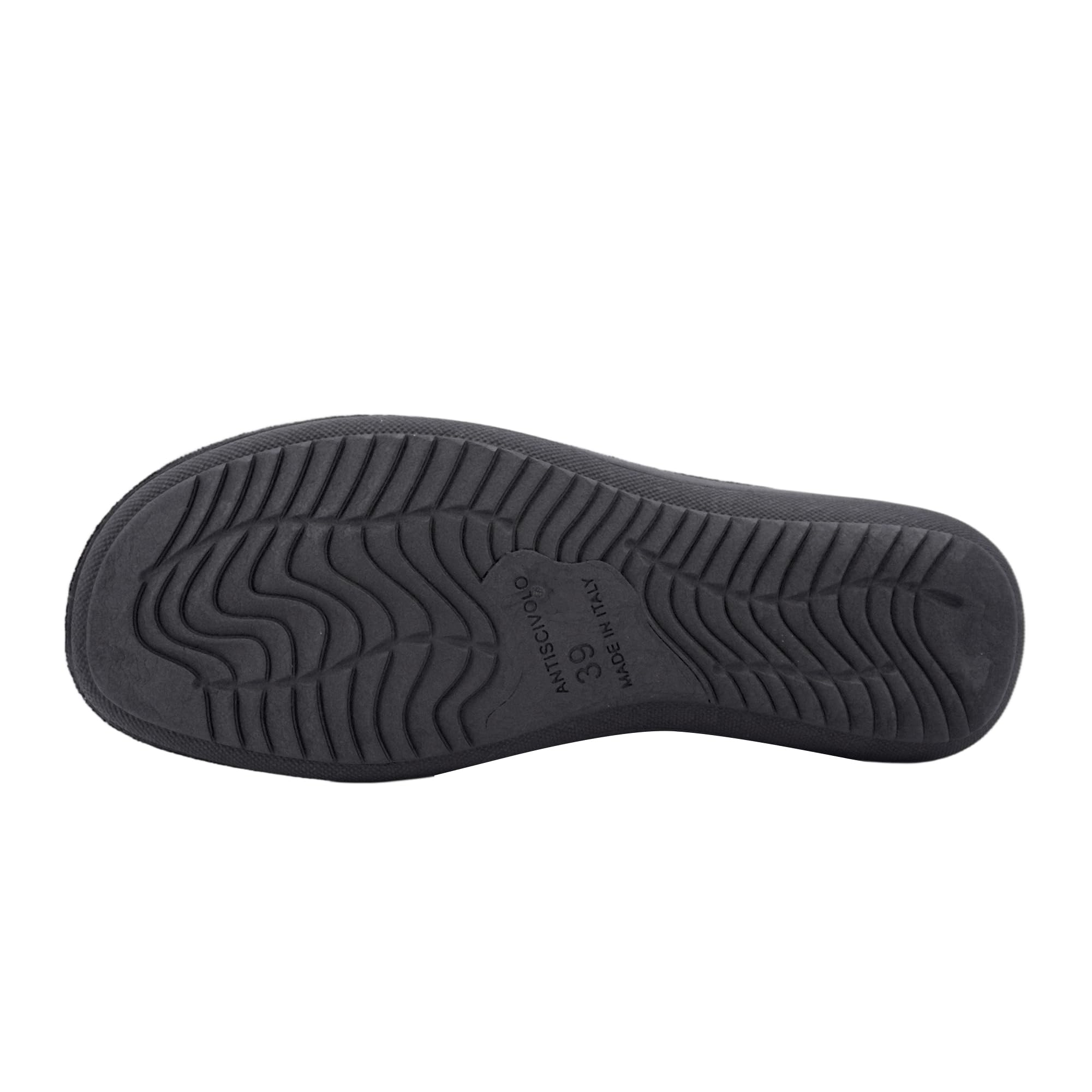 JOMIX Hausschuhe Damen Pantoletten mit Absatz Winter Bequeme Bedruckte Pantoffeln Made in Italy