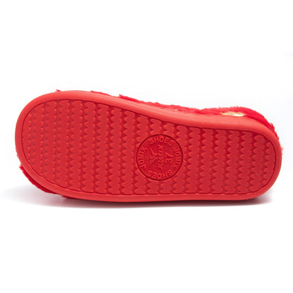 JOMIX Hausschuhe Damen Weihnachten Winter Pantoffeln Warme Gefütterte Plüsch Pantoletten mit Fußbett Rutschfeste Slippers