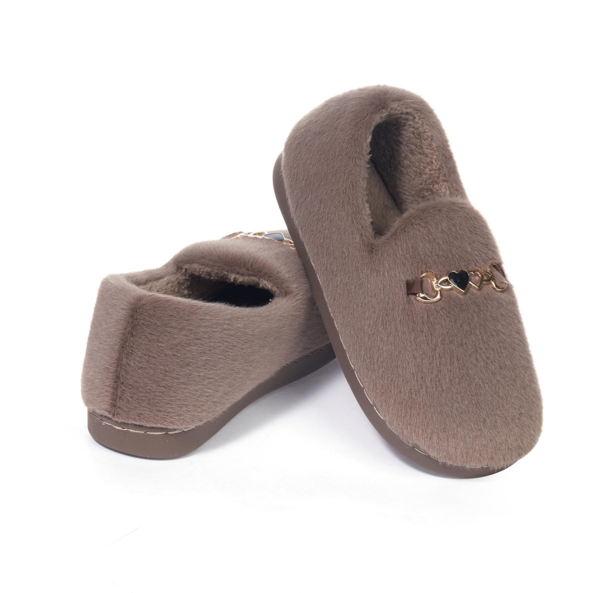 JOMIX Hausschuhe Damen Winter Gefüttert Plüsch Pantoffeln Bequeme Anatomische Warme Elegant Geschlossene Slippers