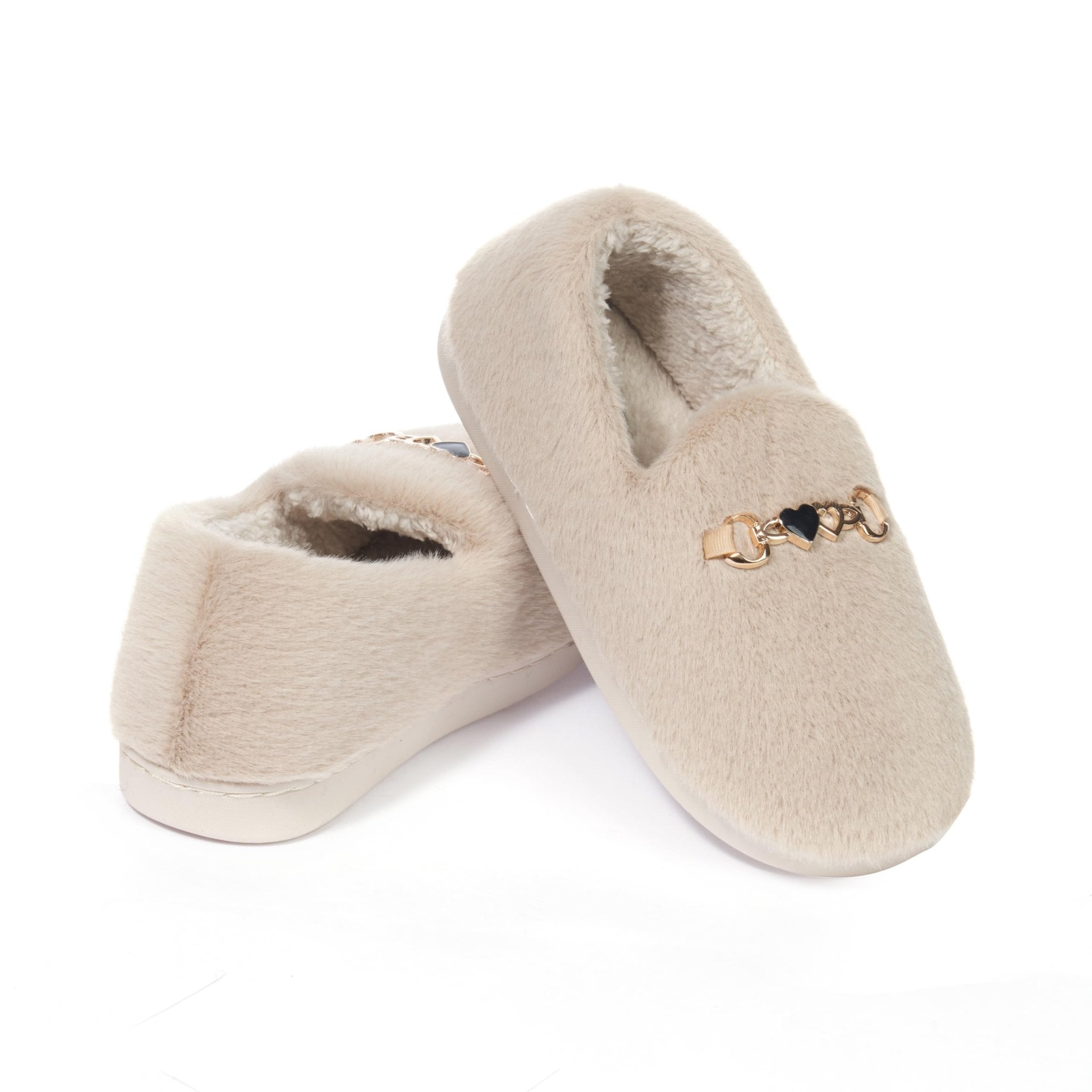JOMIX Hausschuhe Damen Winter Gefüttert Plüsch Pantoffeln Bequeme Anatomische Warme Elegant Geschlossene Slippers
