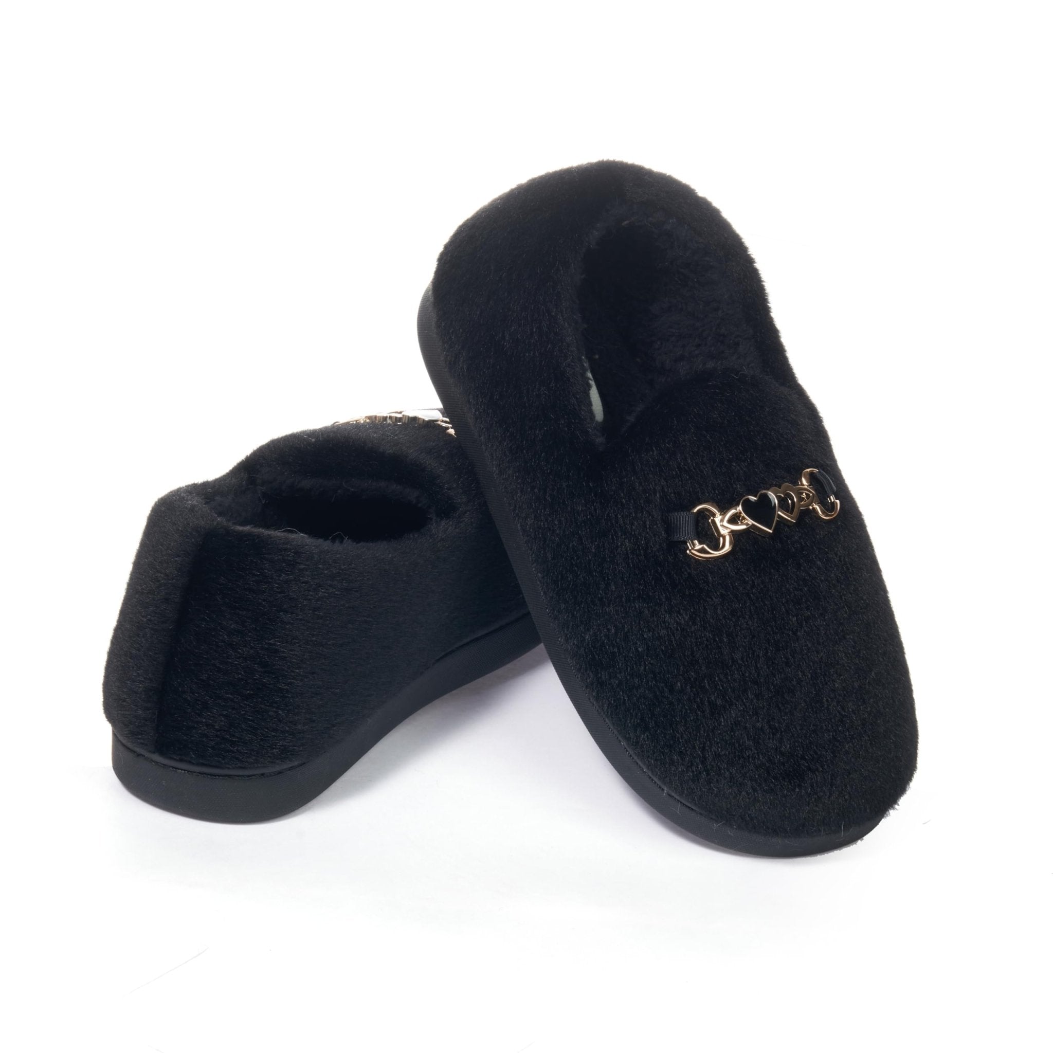 JOMIX Hausschuhe Damen Winter Gefüttert Plüsch Pantoffeln Bequeme Anatomische Warme Elegant Geschlossene Slippers