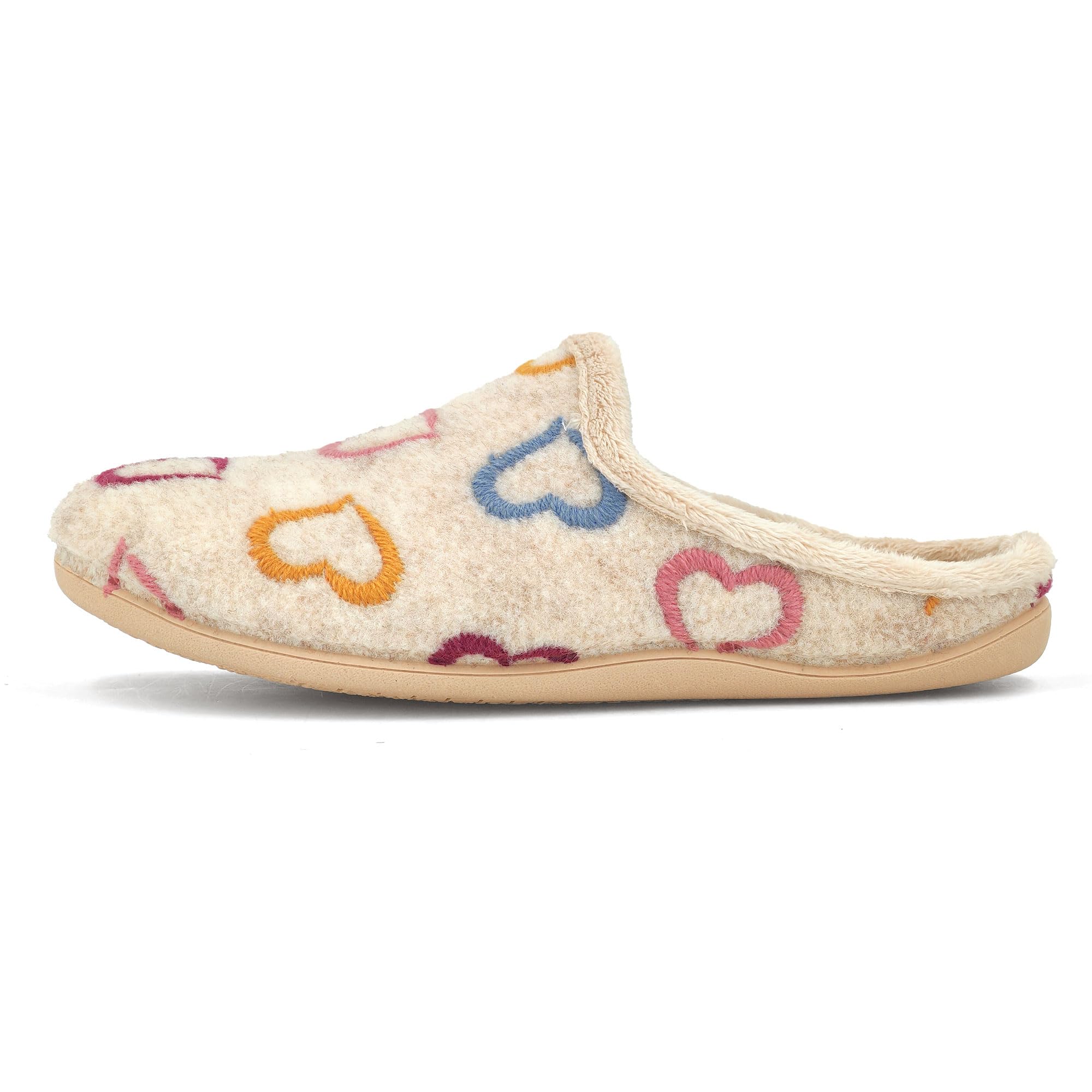 JOMIX Hausschuhe Damen Winter Gefütterte Pantoffeln Warme Plüsch Slippers Rutschfeste Puschen mit Fußbett