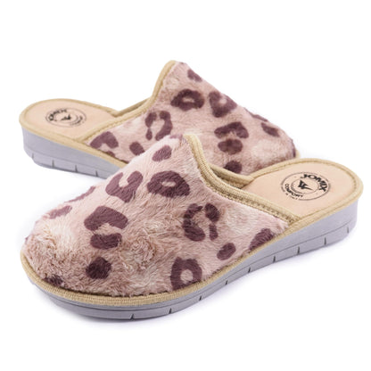 JOMIX Hausschuhe Damen Winter Pantoffeln Gefüttert Rutschfest Leicht Bequem Hüttenschuhe Weich Geschlossen mit Herzmuster Made in Italy