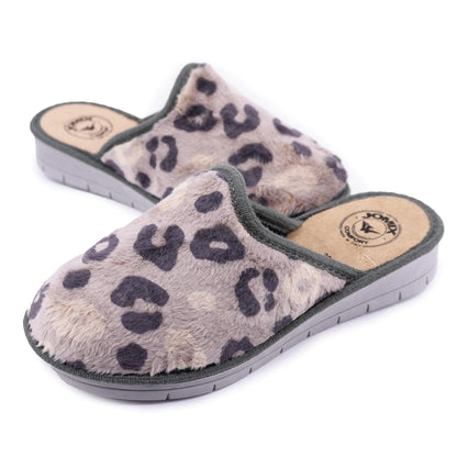 JOMIX Hausschuhe Damen Winter Pantoffeln Gefüttert Rutschfest Leicht Bequem Hüttenschuhe Weich Geschlossen mit Herzmuster Made in Italy