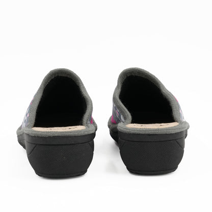 JOMIX Hausschuhe Damen Winter Pantoffeln Warme Gefütterte Pantoletten mit Fußbett Plüsch Slippers Rutschfest