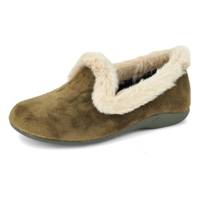 JOMIX Hausschuhe Damen Winter Pantoletten Bequeme Gefüttert Mokassins Warme Flauschig Plüsch Lammfell Puschen Made in Spanien