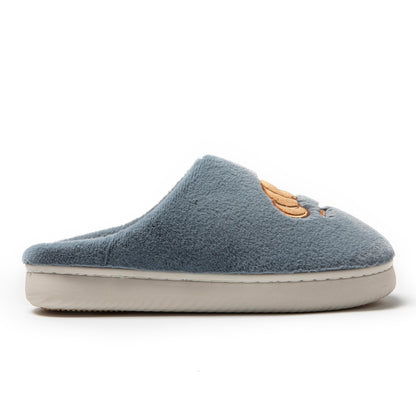 JOMIX Hausschuhe Damen Winter Warme Plüsch Gefüttert Pantoffeln Bequeme Lustige Slippers mit Brotmuster