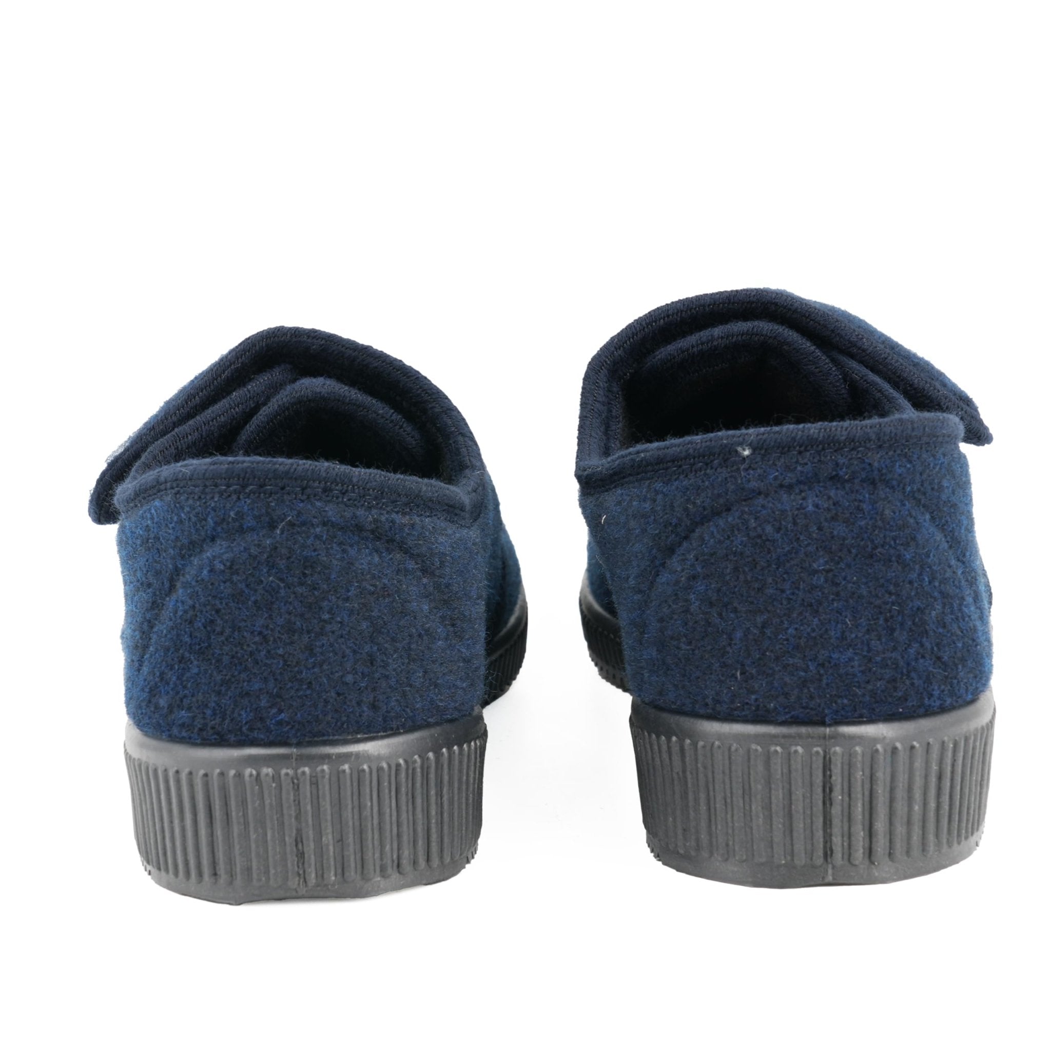 JOMIX Hausschuhe Herren Winter Warme Flizpantoffeln mit Klettverschluss Gefütterte Slippers Plüsch Rutschfeste Orthopädische Schuhe mit Fußbett