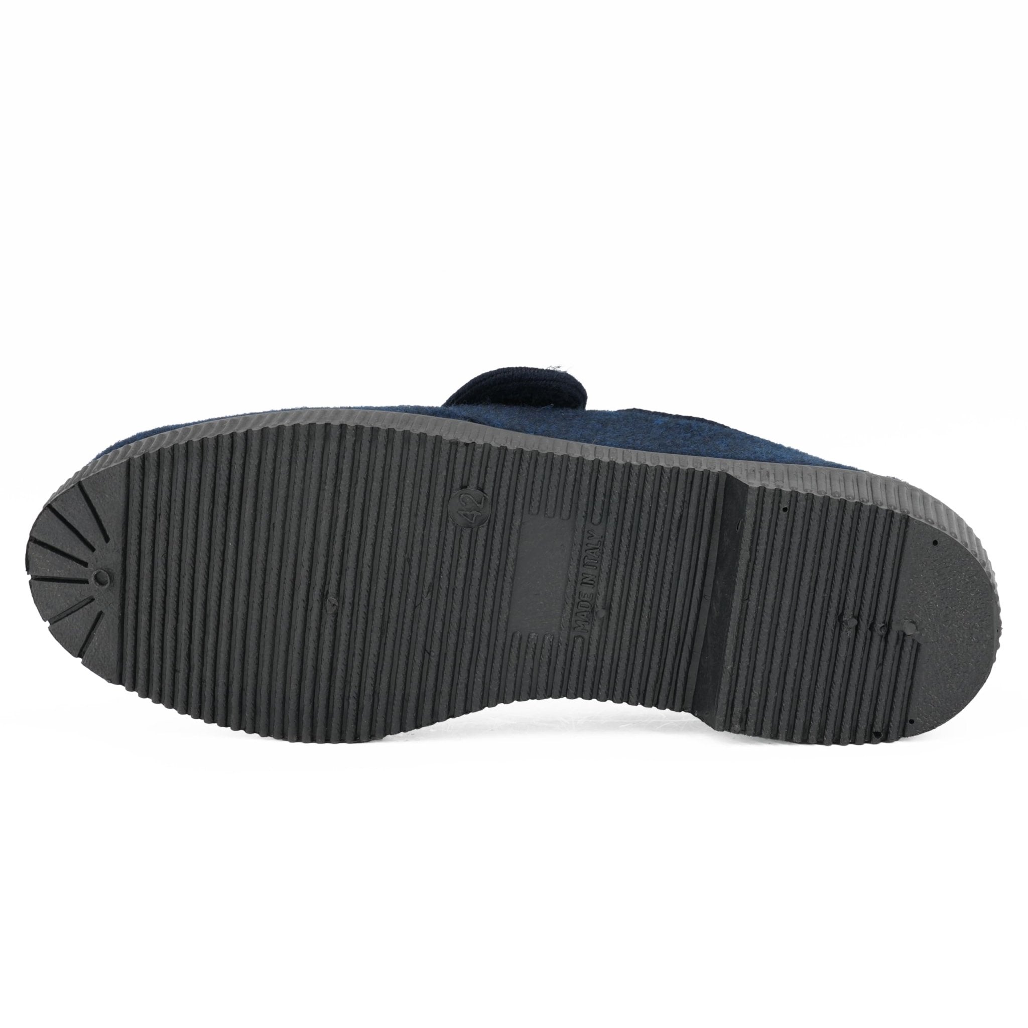 JOMIX Hausschuhe Herren Winter Warme Flizpantoffeln mit Klettverschluss Gefütterte Slippers Plüsch Rutschfeste Orthopädische Schuhe mit Fußbett