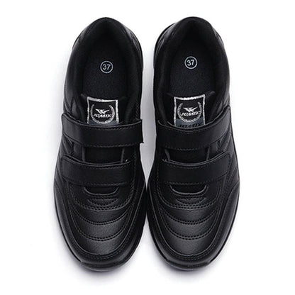 JOMIX Herren Atmungsaktiv Laufschuhe Sportschuhe Sneaker Running Tennis Schuhe Freizeit Herrenschuhe mit Klettverschluss Walkingschuhe Atmungsaktive Trainers Turnschuhe (Schwarz, 40 EU, U210)
