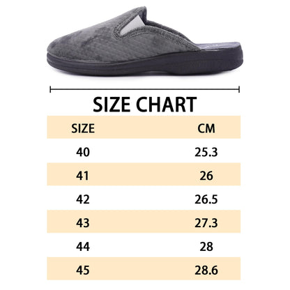 JOMIX Herren Hausschuhe Winter Komfort Warme Pantoffeln Rutschfeste Hausschuhe für drinnen & draußen Mit rutschfeste Gummisohle