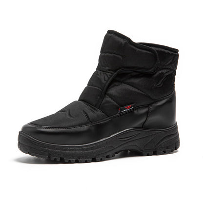 JOMIX Herren Schneestiefel Warme Pelzige Winterschuhe Wasserdichte Winterstiefel