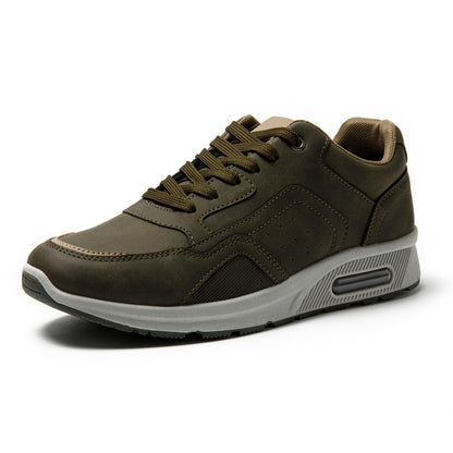 JOMIX Herren Sneakers Sportschuhe mit Luftpolster Leder Freizeitschuhe Leichte Laufschuhe Joggingschuhe Straßenlaufschuhe Gym Fitness