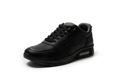JOMIX Herren Sneakers Sportschuhe mit Luftpolster Leder Freizeitschuhe Leichte Laufschuhe Joggingschuhe Straßenlaufschuhe Gym Fitness