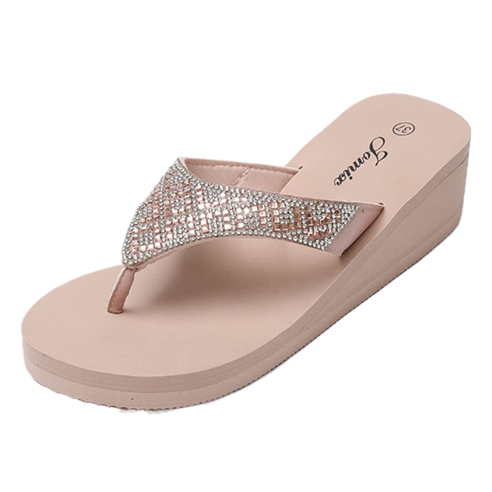 JOMIX Infradito Donna Eleganti Ciabatte Zeppa Casa Mare Piscina