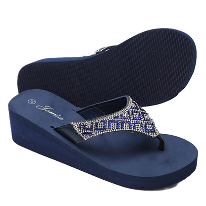 JOMIX Infradito Donna Eleganti Ciabatte Zeppa Casa Mare Piscina