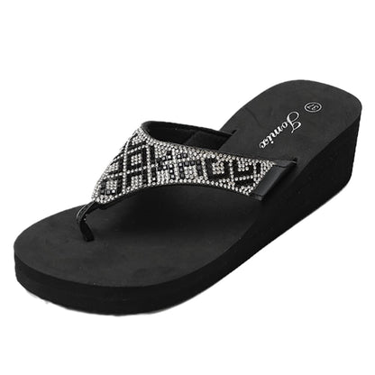 JOMIX Infradito Donna Eleganti Ciabatte Zeppa Casa Mare Piscina