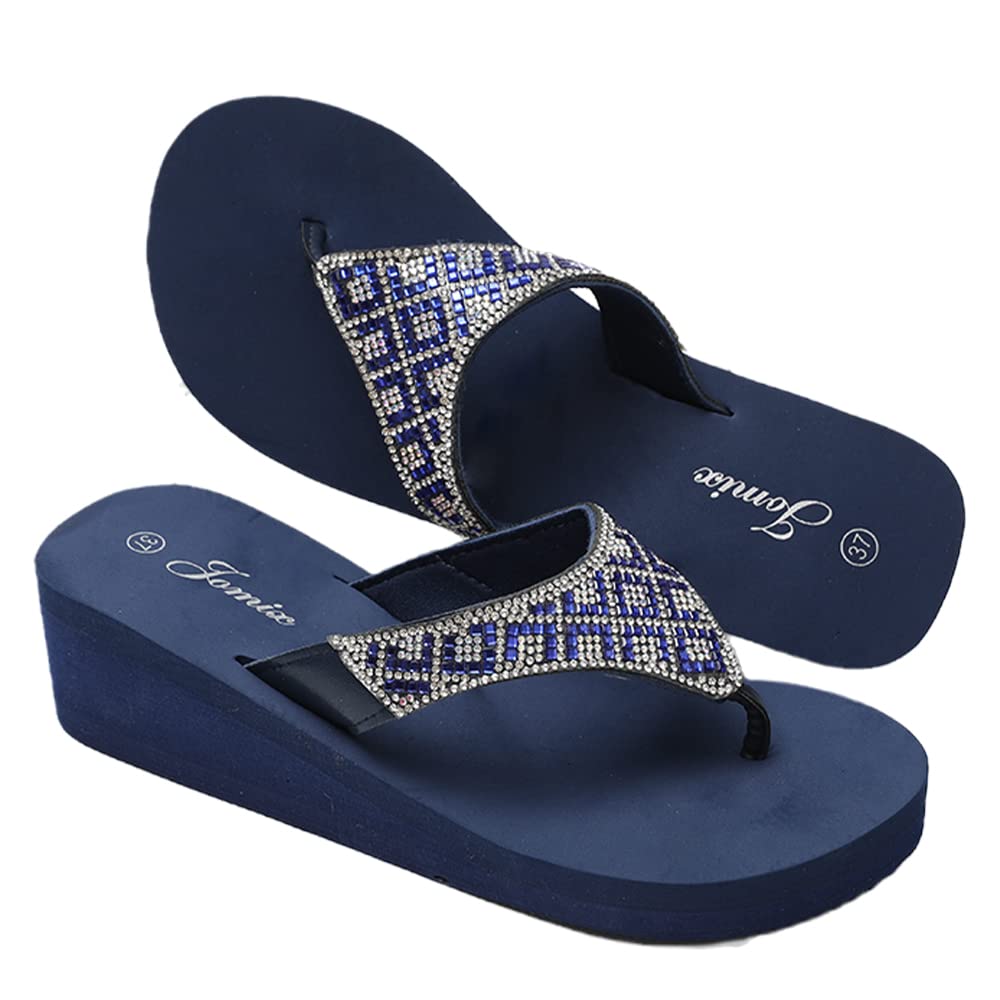 JOMIX Infradito Donna Eleganti Ciabatte Zeppa Casa Mare Piscina