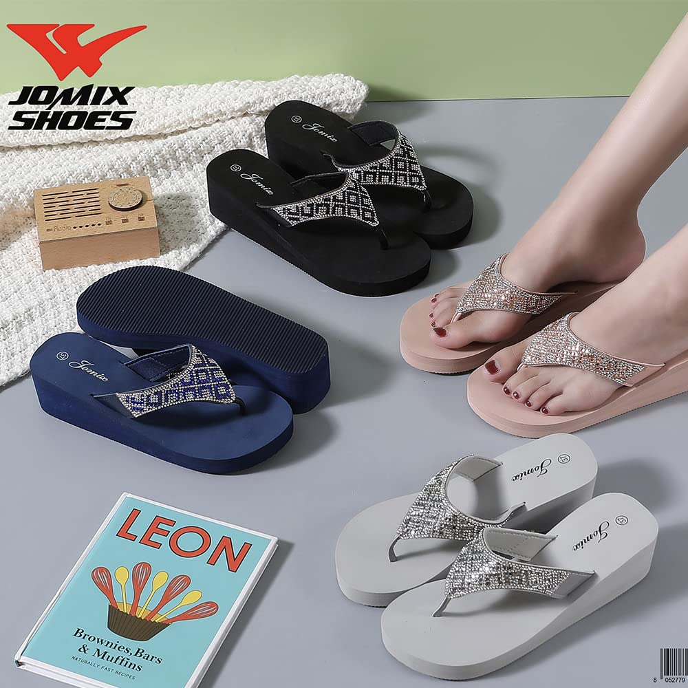 JOMIX Infradito Donna Eleganti Ciabatte Zeppa Casa Mare Piscina